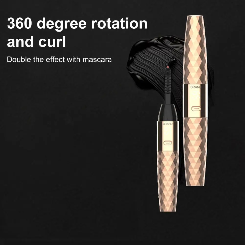 500mah Battery Eyelash Curler Usb Rechargeable Heated Eyelash Curler with Lcd Display Long Lasting Lash Lifting for Womens 241226