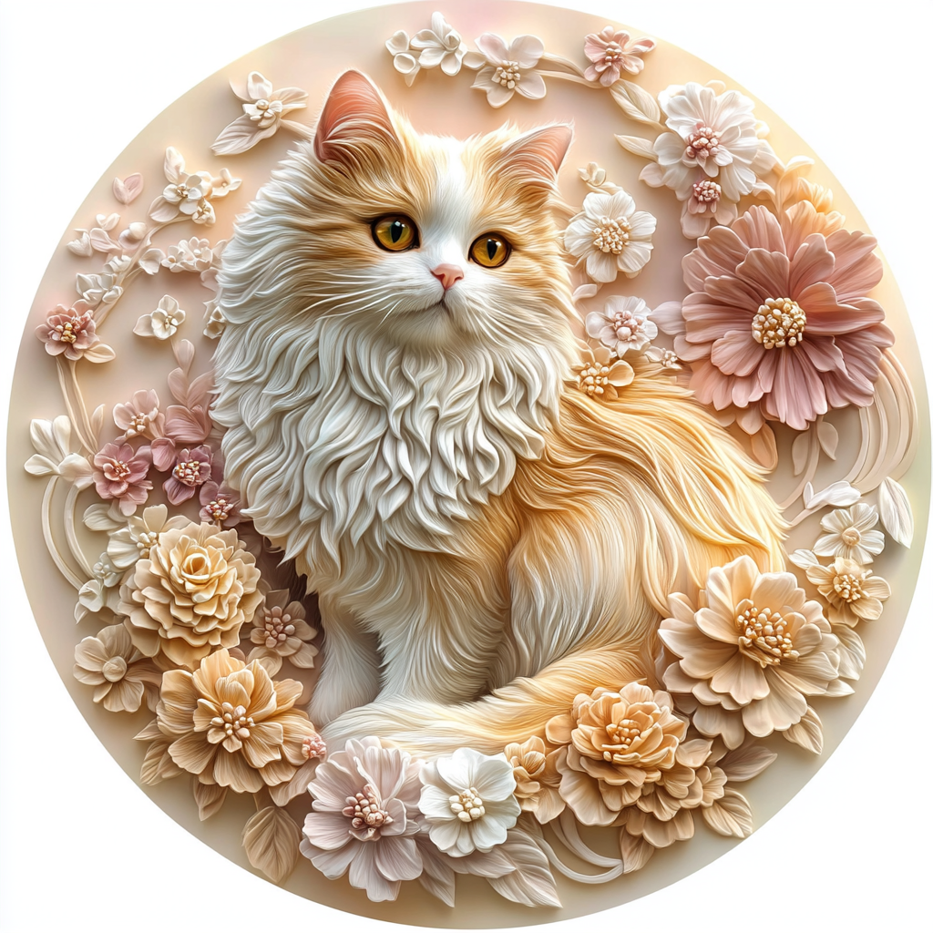 Customizable Circular Aluminum Pet Memorial Decoration - Premium Quality Waterproof Souvenir Tombstone for Cats