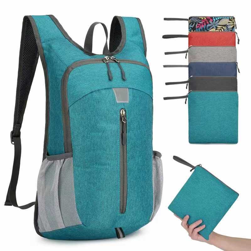 New Folding Bag Outdoor Sports Bag Lightweight Hiking Backpack Travel Bag WoMens Leisure Backpack Mens Backpack 240920