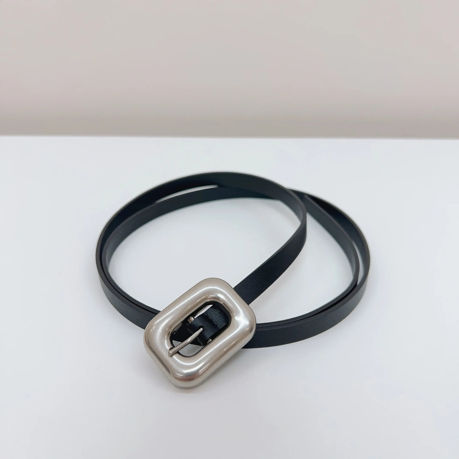 WomenS Double-Sided Head Layer Cowhide Simple Hundred With Korean Version Of The Summer Female Models With Jeans Belt 241226