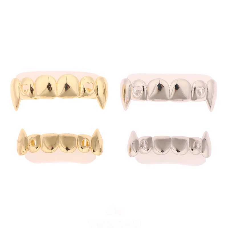 HipHop Classic Single Teeth Grillz Golden Tooth Cs Decor Gold Plated Dental Grills Bo Jewelry For Women Men W241227