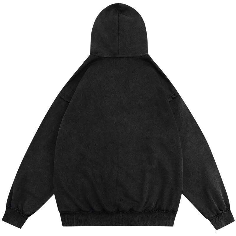 Millennium autumn winter fashionable men's women's street cardigans with pentagonal patch and loose zipper