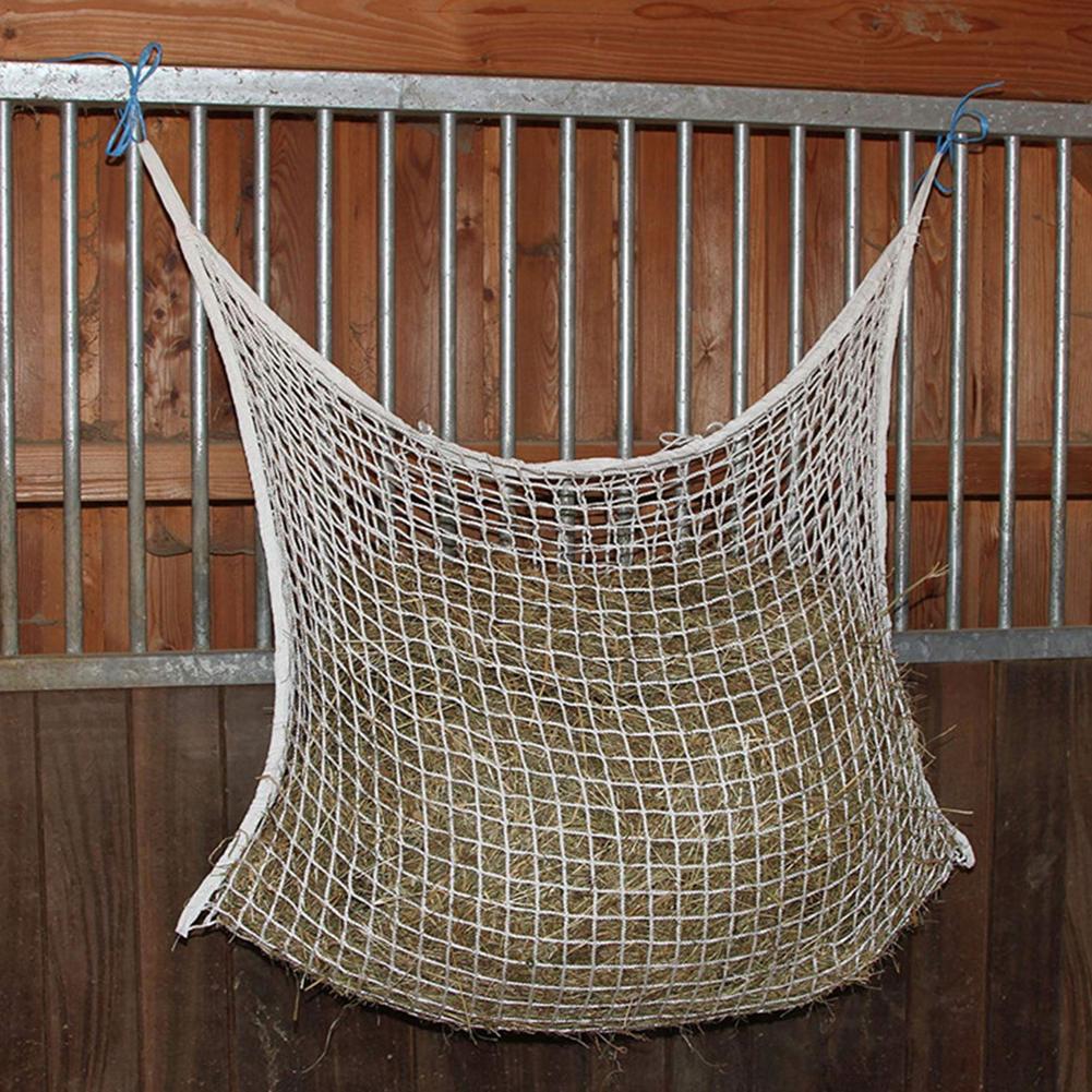 Hay Net Bag Slow Feed Bag For Horse Feeder Thick High Quality Full Day Feeding Large Feeder Bag Horse Equipment Farm Supplies