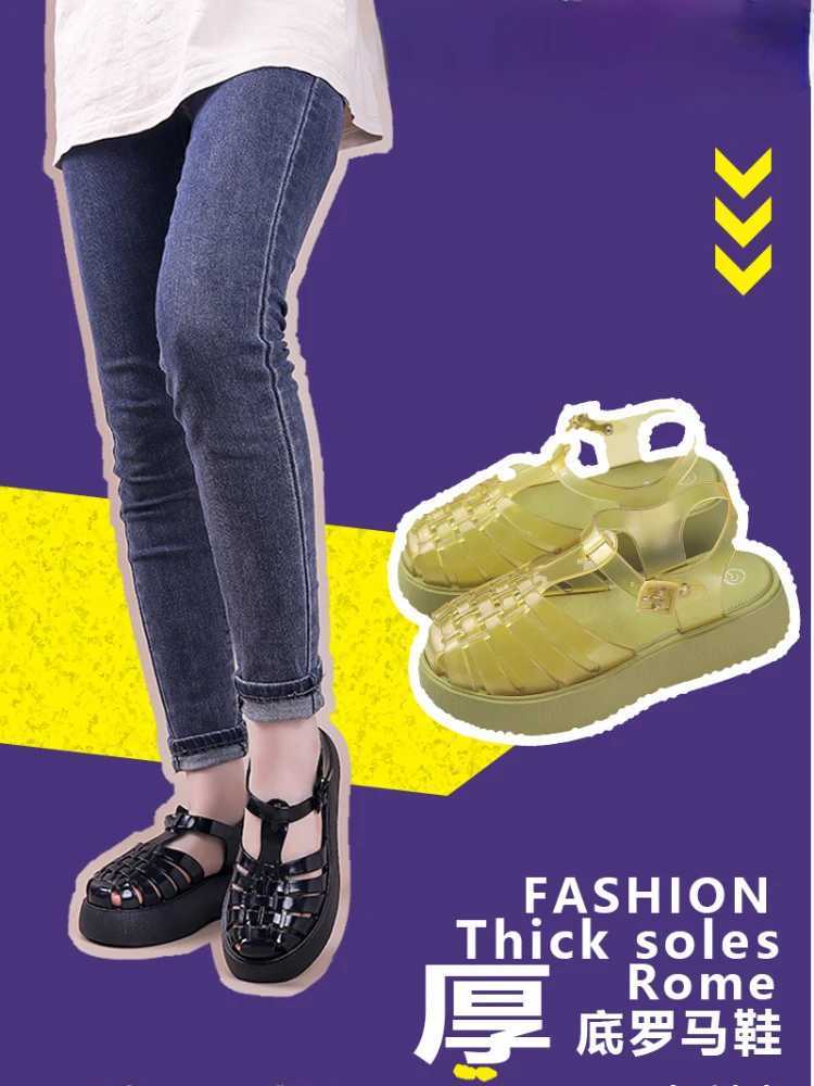 High Quality Women Roma Sandals Straps Flat Sandals for Women Platform Breathable Sandals Colorful Wedge FAshion Women Sandals T241227