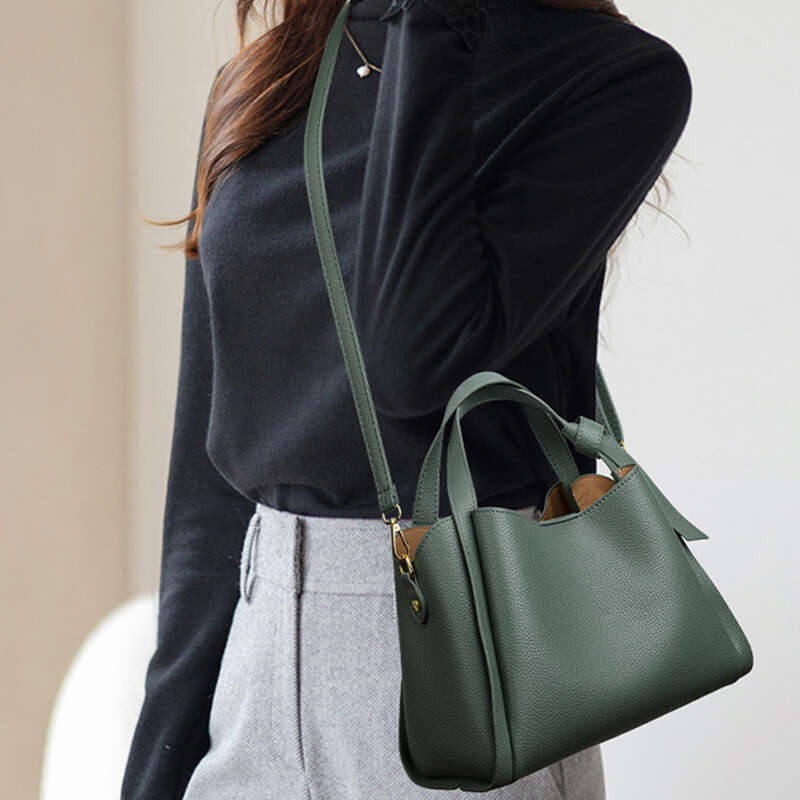 Women's Bags Handbag Versatile Bucket Shoulder Women Designer PU Leather Messenger Crossbody Bags Ladies Casual Solid Color Purse Handbag