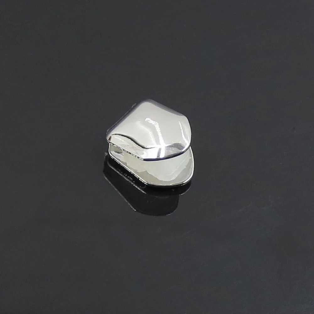 Hip Hop Rper Single Shackle Teeth Top Bottom Dental Hollow Out Teeth Mold Kit Train Personty Single Tooth Cs W241227