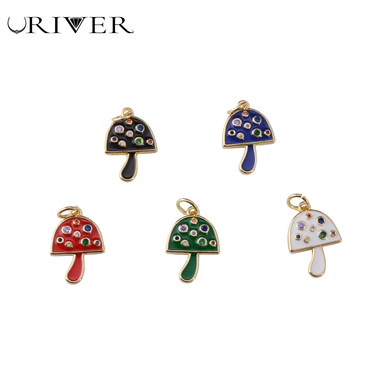 Mushroom Sika Deer Round Rectangle Badge Hook Jewelry Making Supplies Diy Handicraft Charims Necklace Earrings Pendant Bracelet 241227