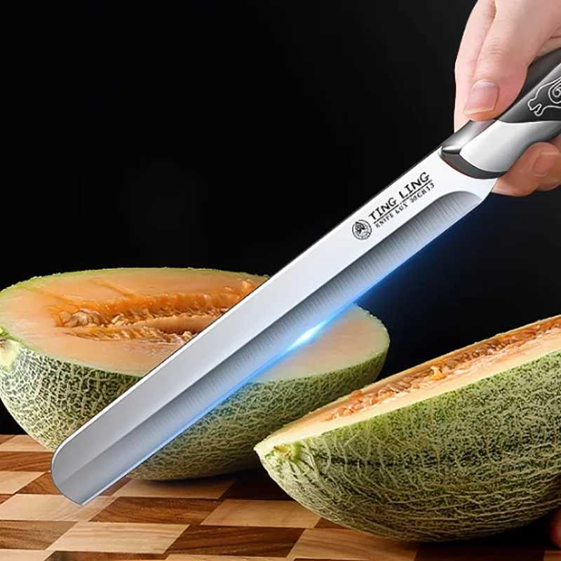 High grade stainless steel roast duck knife Mti functional roast duck knife kitchen chef barbecue knife Y241227