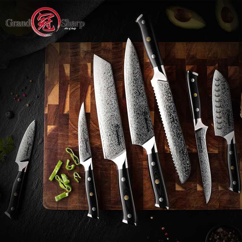 Damascus Chef Knife Japan Damascus Steel Japan Kiritsuke Boning Kitchen Knife But Cooking Tool Gift Box Y241227