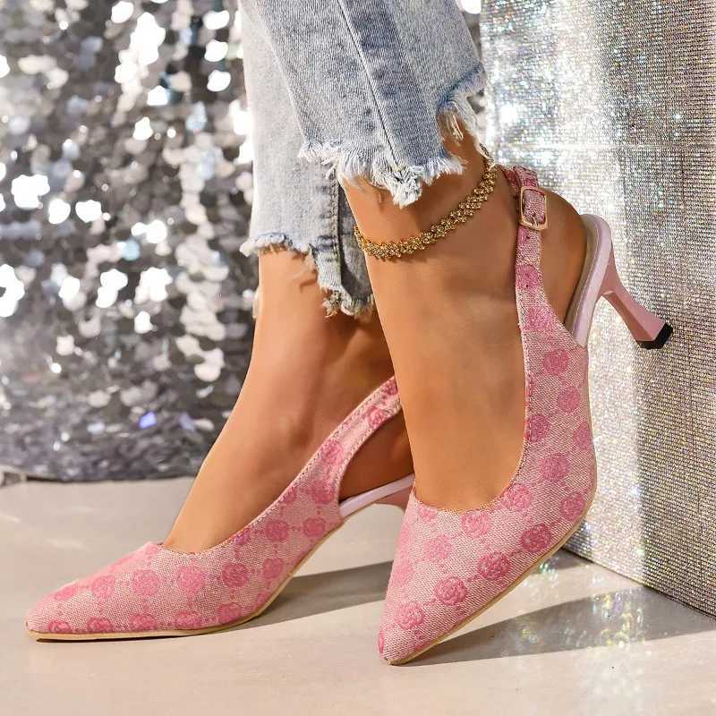High Quality Brand Designer High Heels Sandals Women Summer Pointed Toe Ankle Straps Pumps Woman Plus Size 42 Thin Heeled Party Shoes T241227
