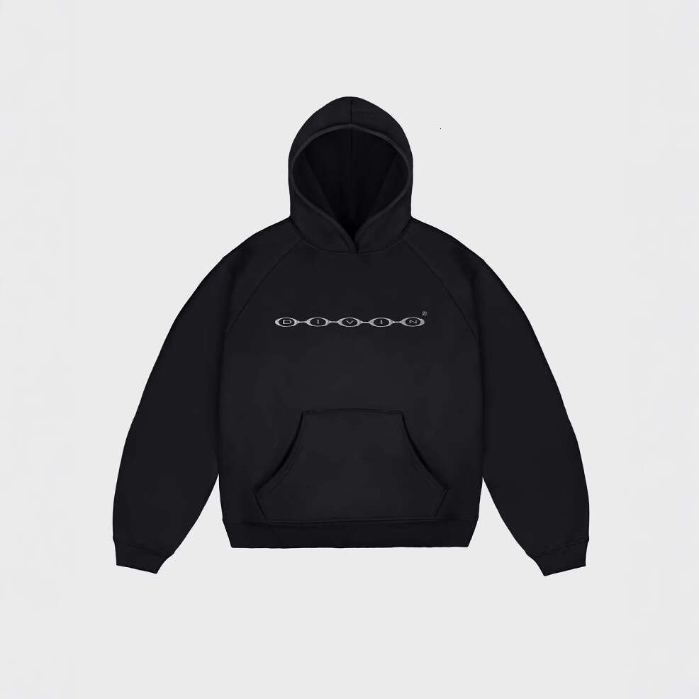 New hooded hoodie with letter pattern, men's women's sports autumn and winter trendy brand