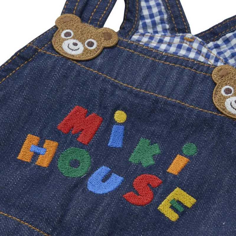 Boys casual pants girls overalls bear rabbit denim fabric belt pants Capris jeans childrens clothing Pantalones Roupa baby W241227