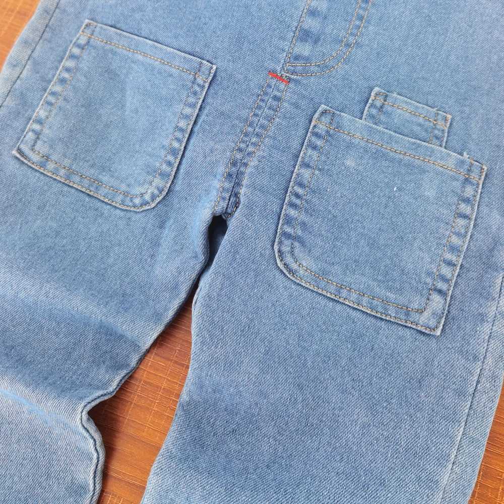 IENENS Toddler Baby Overalls Boys Long Pants Light Blue Denim Dungarees Kids Girl Jeans Jumpsuit Clothes Infant Bottoms 0-3Y W241227