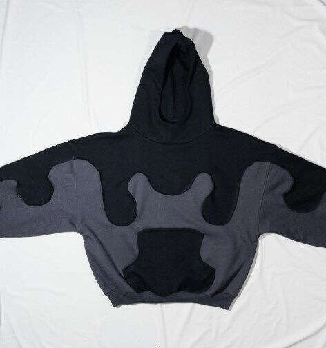 New Y2K Collage American Street Hoodie Splicing Trendy Men's and Women's Loose Couple Hoodies