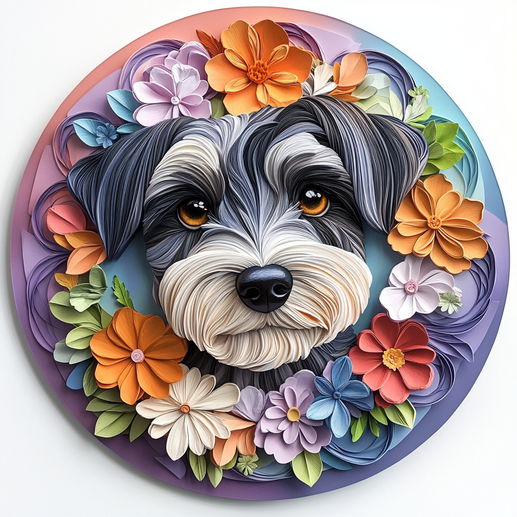 Customizable Circular Aluminum Pet Memorial Decoration - Premium Quality HD Printed Pet Souvenir Tombstones, Waterproof