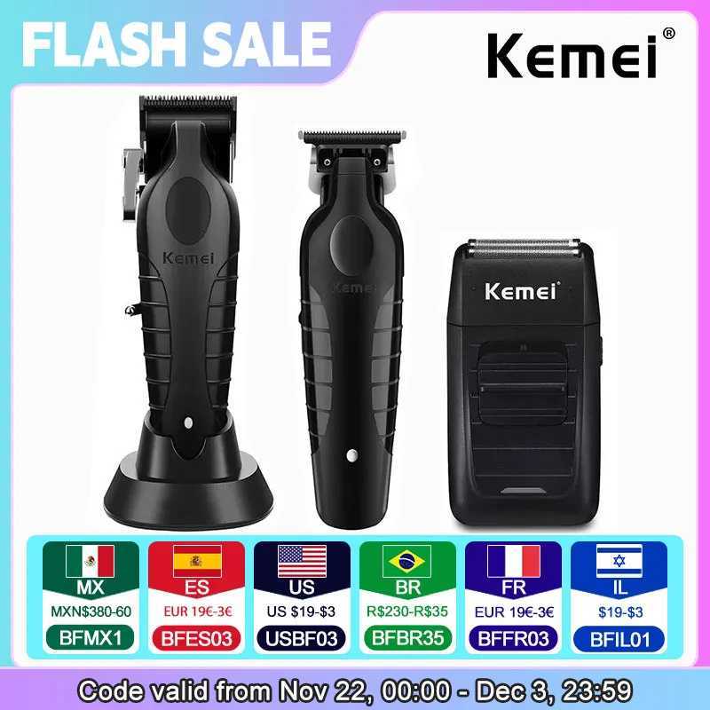 Kemei KM-2296 KM-2299 KM-1102 Hair Clipper Kit Mens Electric Shaver Hair Trimmer Machine Professional Hair Cutting Machine W241227