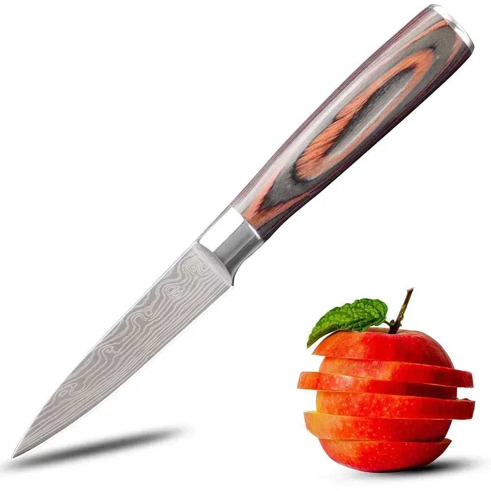 1 small chopped steak and peeled fruit knife German 3.5-inch high carbon stainless steel fruit knife Y241227