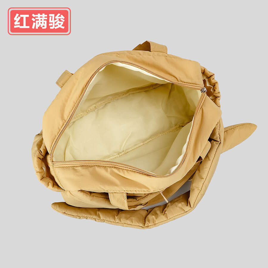 Autumn winter new niche design butterfly knot cotton filled handbag, fashionable and versatile square bag, women's lightweight armpit bag