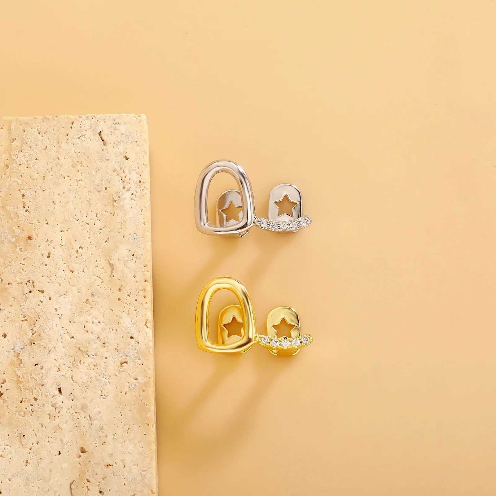 TOPGRILLZ d Out Double Teeth Cs Elegant Teeth Grilz Bracket Fashion Dental Studio Halloween Jewelry Role Playing Decoration W241227