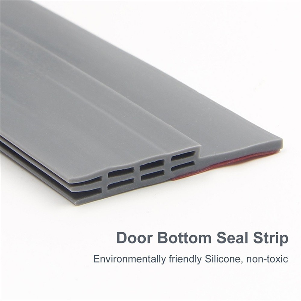 1M Waterproof Under Door Draft Stopper Seal Strip nsect Proof Waterproof Draft Excluder Strip Self Adhesive Tape Bottom Strip