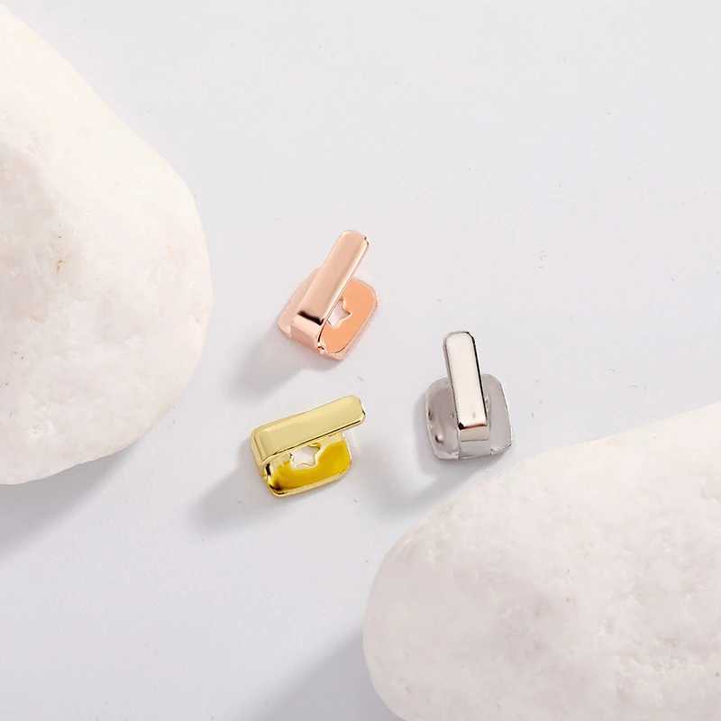 New Hip Hop Teeth Grillz Men Women d Out Hollow Single Teeth C Dental Grill Punk Rper C Halloween Cosplay W241227