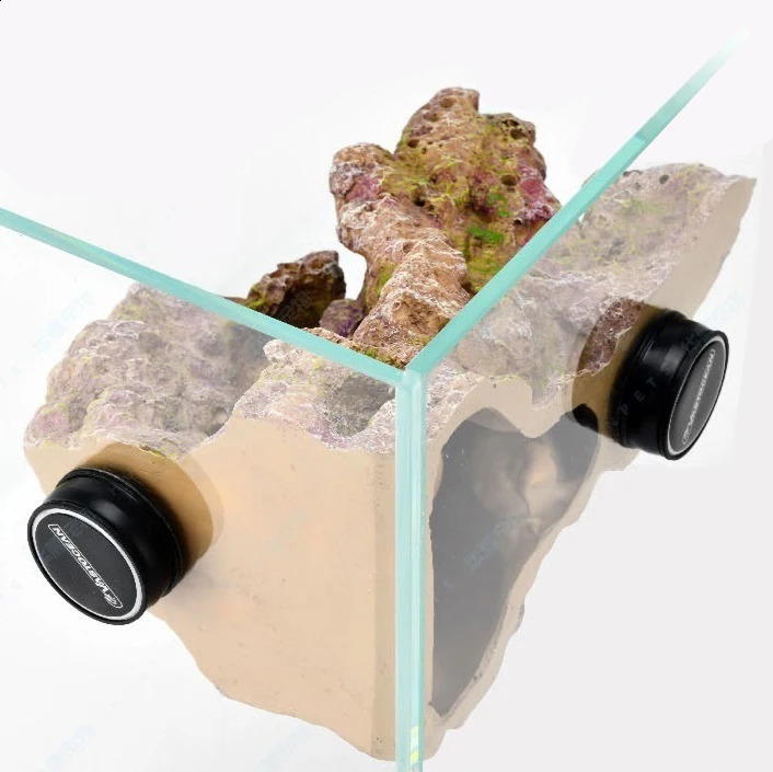 Vastocean Aquarium Magnetic Coral Frag Rock Rack Holder Turtle Pier Fish Tank Lanscaping Stone 241225
