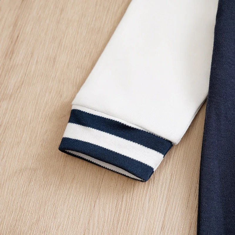 born Baby Baseball Clothes 0 3 6 9 12 Months Boston Cotton Long Sleeve Footies Toddler Boy Clothes Kids Jumpsuit Pyjama Bebe 241226