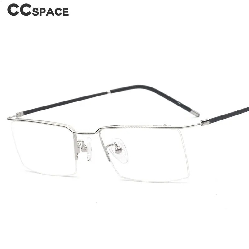 49540 Half Frame Alloy Optical Frames Men Women Ultralight Fashion Computer Glasses 241227