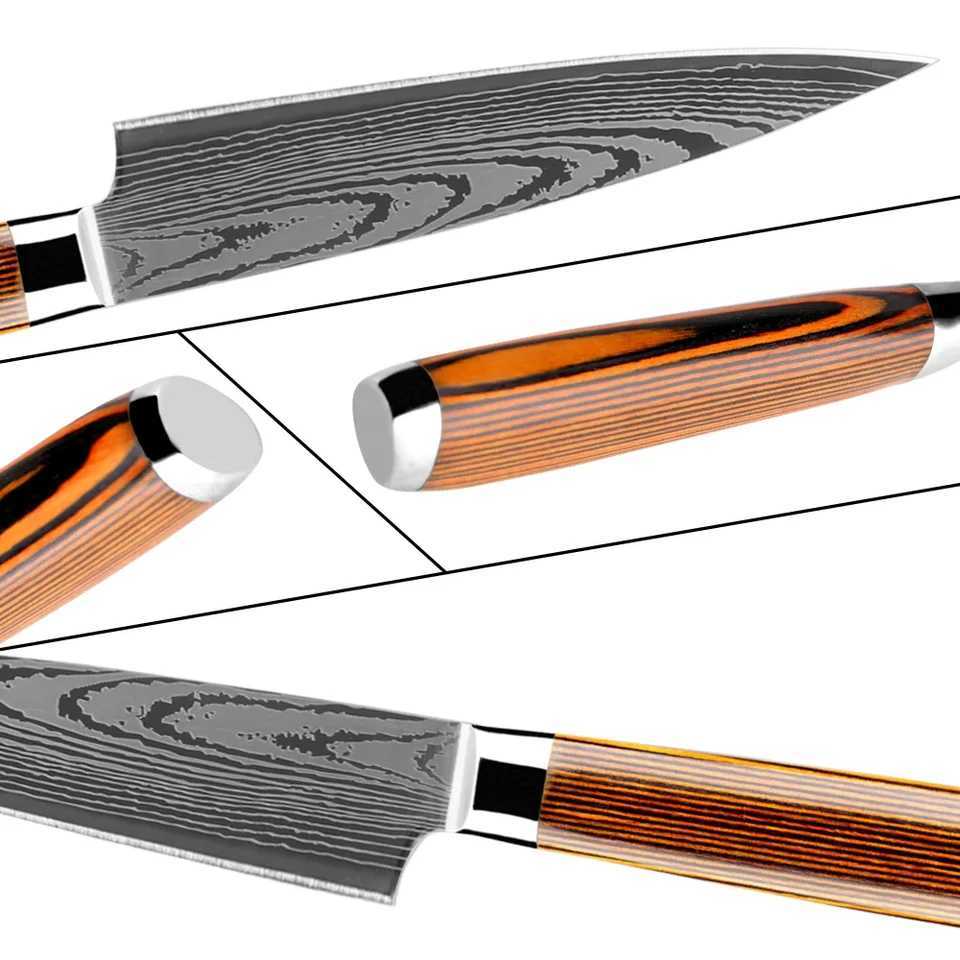 5 Inch Paring Knife Kitchen Knife Forged fr German Stainless Steel Sharp Paring Knife for Cutting Peeling Slicing Fruits Y241227