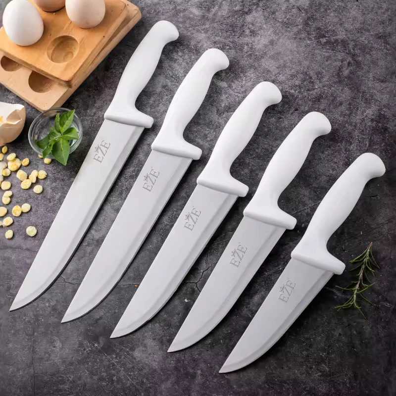 Fruit kitchen knife professional chef knife Utensil peeled white plastic handle knife kitchen knife and accessories Y241227