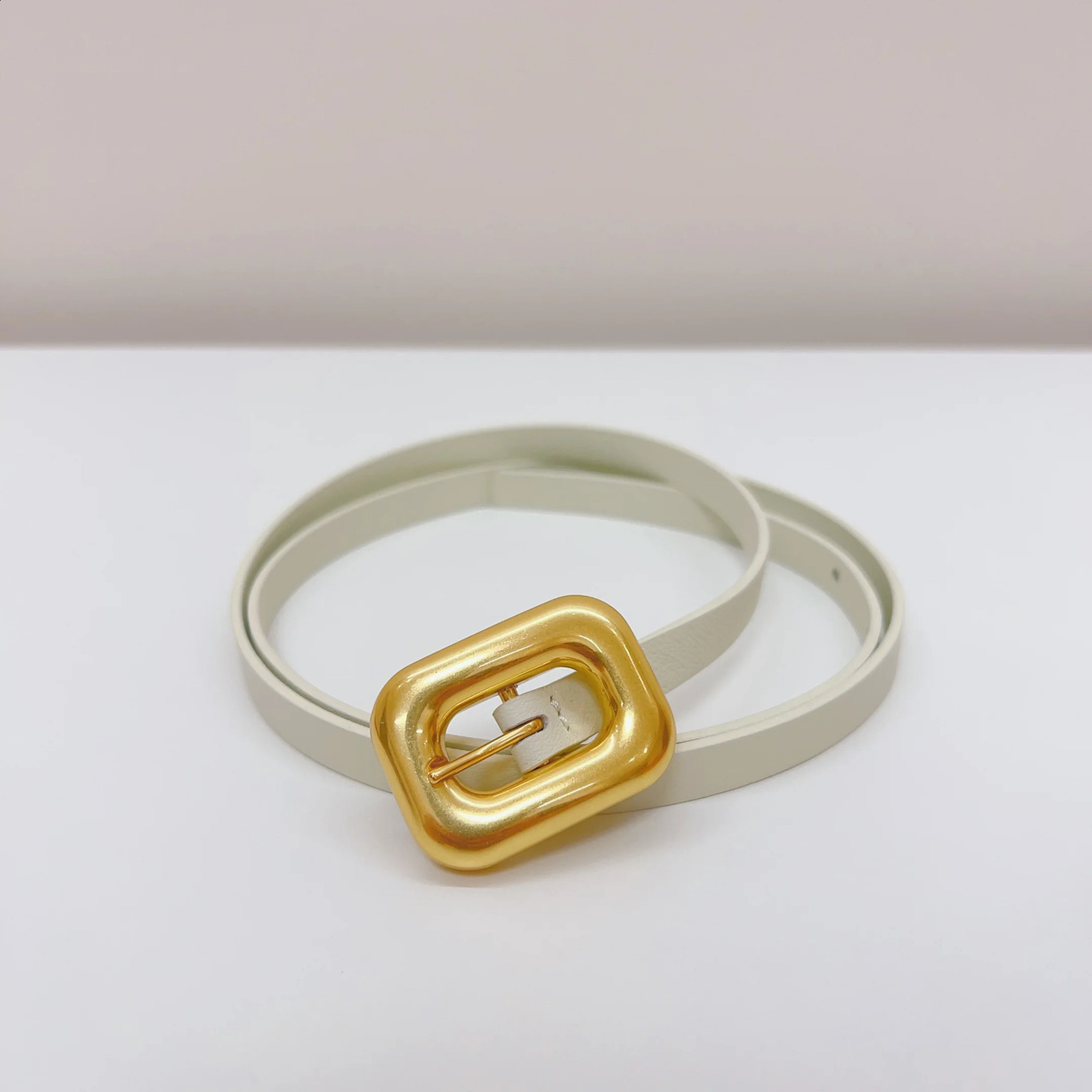 WomenS Double-Sided Head Layer Cowhide Simple Hundred With Korean Version Of The Summer Female Models With Jeans Belt 241226