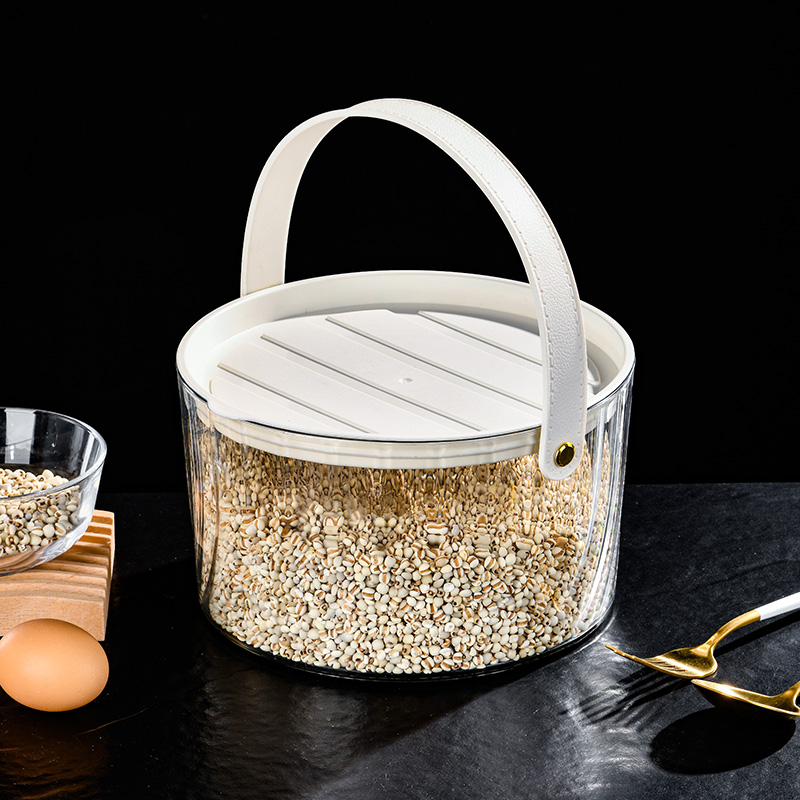 Pet-Friendly Compact Round Food Storage Bin Made from High-Quality PET Material