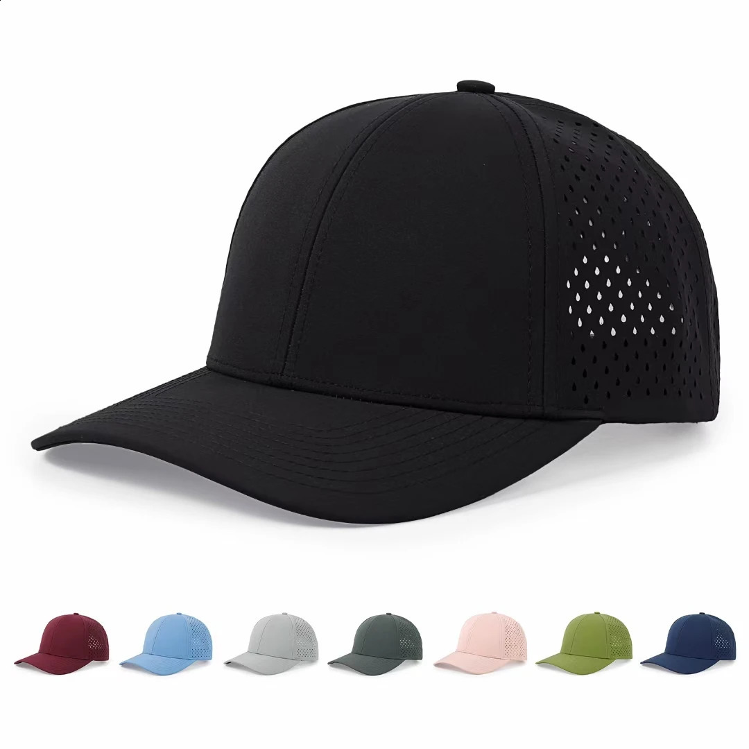 High Quality Waterproof Baseball Cap Solid Mesh Summer Men Women Outdoor Hats Unisex 241227