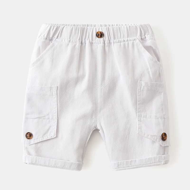 Pockets Boys Cargo Shorts Summer Knee Length Toddler Baby Pants Cotton Children Kids Clothes W241227