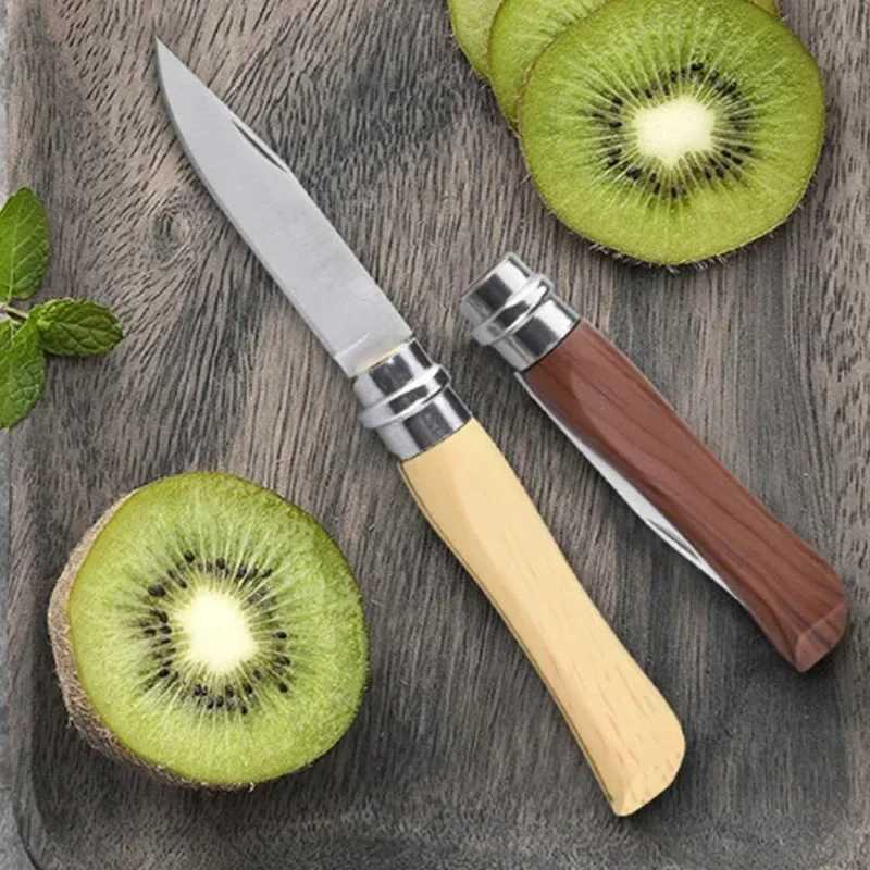 Folding Fruit Knife Outdoor Camping Portable Folding Knife Tool Household Peeling Stainless Steel Sharp Fruit and Vegetable Knife Y241227