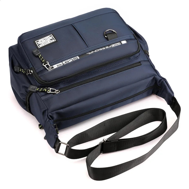 High Capacity Shoulder Bag Waterproof and Durable Backpack with Multiple Pockets for Business Leisure Crossbody 241225