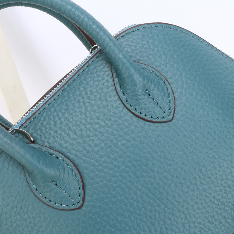 Small Shell Fashion Women Cow Leather Handbag Simple Shoulder Ladies Classic Crossbody Bags Multi Color Messenger Bag