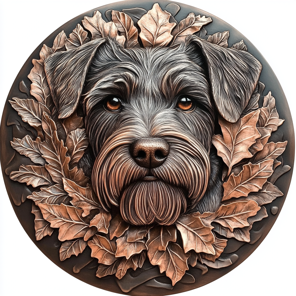 Customizable Circular Aluminum Pet Memorial Decoration - Premium Quality HD Printed Pet Souvenir Tombstones, Waterproof