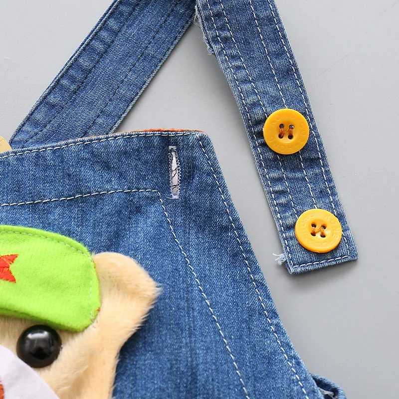 9M-2T baby jacket jeans for boys and girls summer shorts baby jumpsuit hat dog jumpsuit childrens clothing W241227