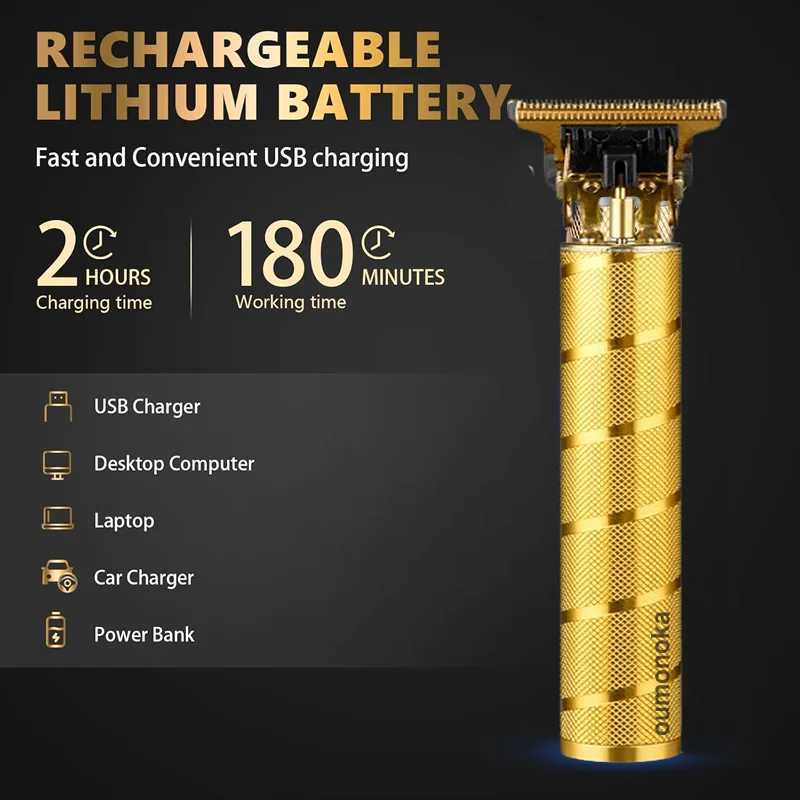 New In T9 Hair Cutting Machine Clipper for Men Barber Shop Trimmer for Men Mower Mens Electric Shaver Haircut Beard Trimmer W241227