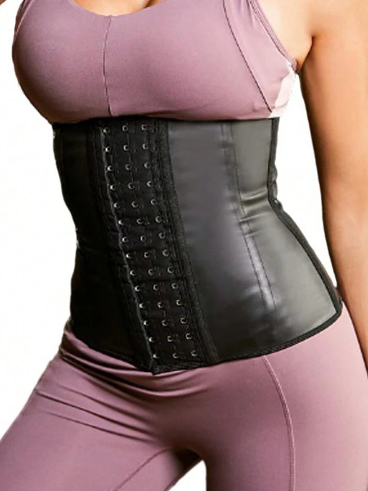 Short 9-bone waist trainer for women latex body shaper abdominal fitness equipment slimming belt compression belt waist seal 241227