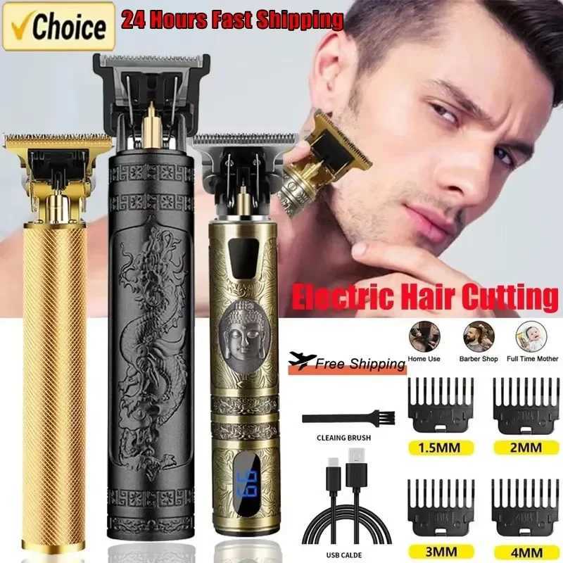 Vintage T9 Wholesale Hair Clipper Professional Beard Trimmer Electric Machine T9 Haircut Machine Hair Cutting Machine Clippers W241227