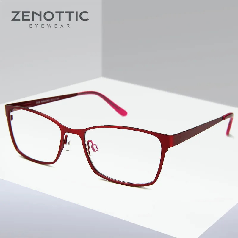 ZENOTTIC Fashion Alloy Optical Glasses Frame for Women Men Prescription Eyewear Frames 241227