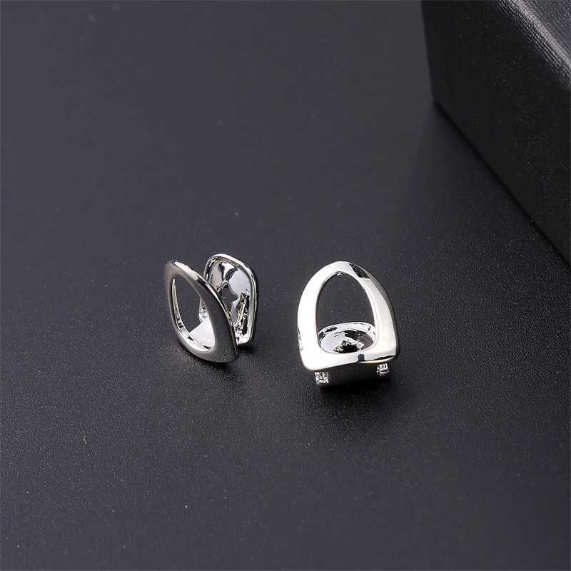 D Z New Fashion 2-piece Star Teeth Grillz cubic zirconia Cs Micro Pave mens and womens jewelry charm grill W241227