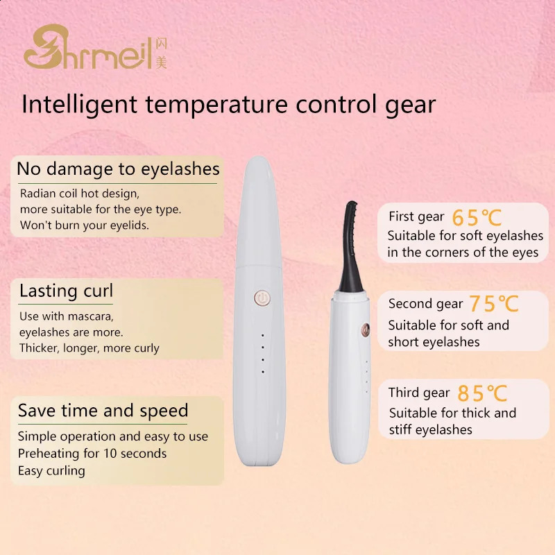 Flash beauty electric Sunflower eyelash curler lasting curling electric eyelash curler small portable charging model 241226