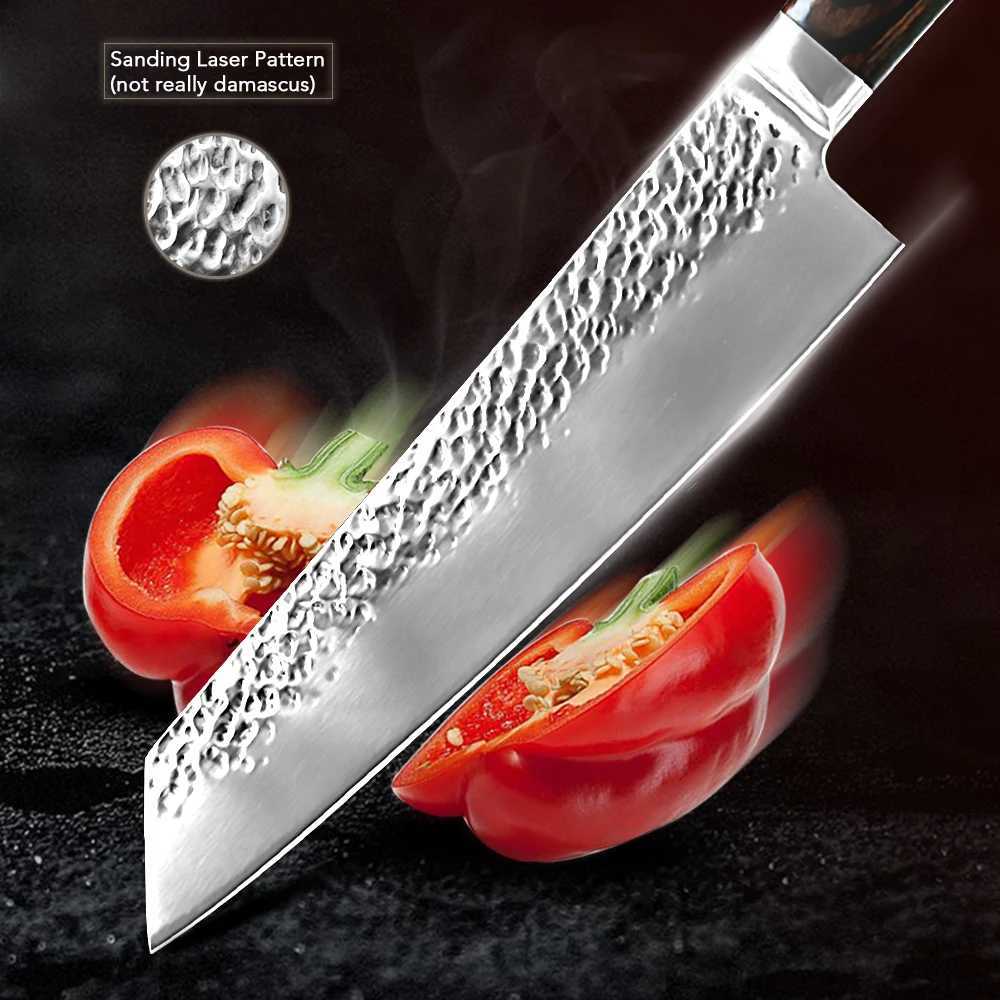 Kitchen Chef Knife Set 7-inch High Carbon Stainless Steel 7CR17 440c Meat and Fish Practical Kitchen Knife Y241227