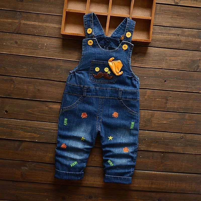 2021 Summer Childrens Little Girls Denim Top Boys Jeans Cotton Denim Baby Girls jumpsuit Casual Loose Top W241227