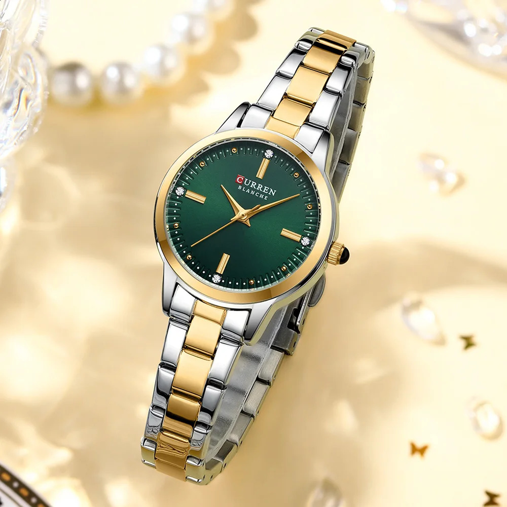 CURREN Original Quartz Watch for Women Fashion Elegant Ladies Watches Stainless Steel Waterproof Womens Wristwatch 241225