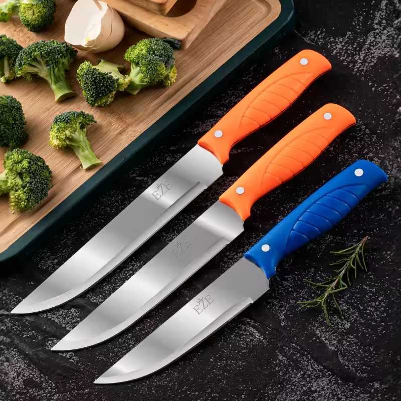 Kitchen Paring Knife Straight Edge Paring Knives Handle between Sharp Kitchen Knife PP Plastic Handle 6inch Pointed Tip Y241227