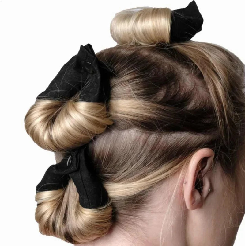 6Pcs Heatless Curg Headband No Heat Silk Curls Rollers Sleeping Lazy Soft Curlers Foam Rod Hair Styg Tools 241226